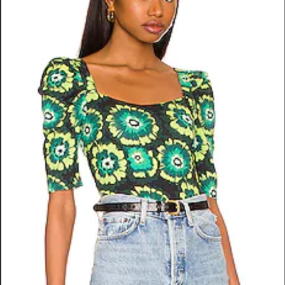 NWT FREE PEOPLE Give Me More Top in Black Combo Size Medium - Picture 16 of 16